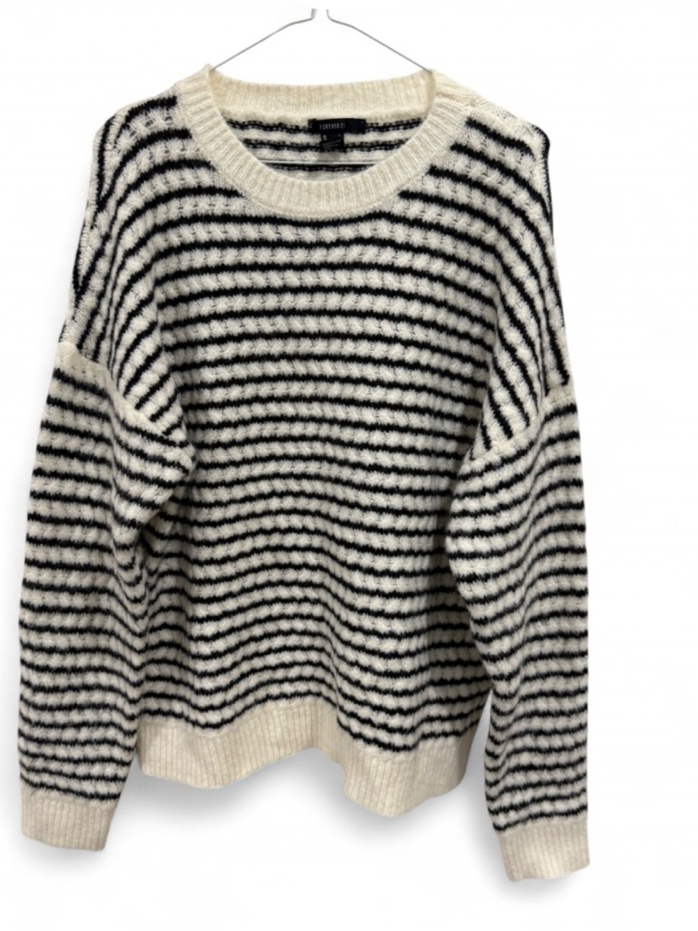 NWT Soft Striped Black and White Sweater